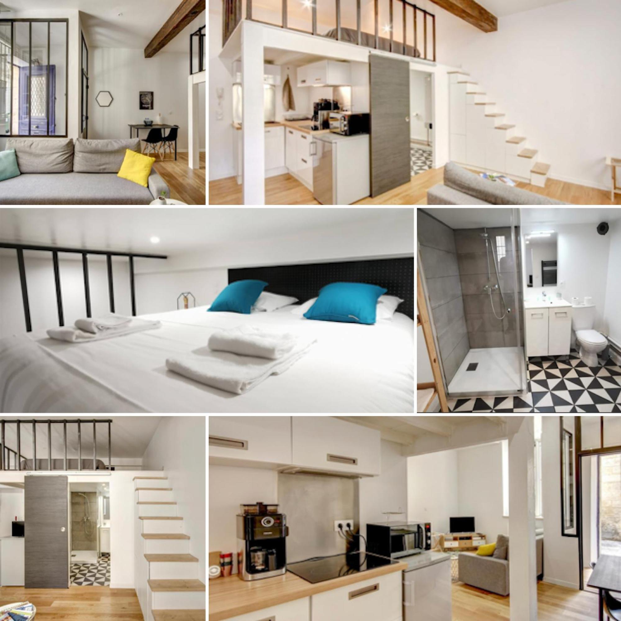 Charmant Studio Loft Au Coeur De Bordeaux Bordéus Exterior foto